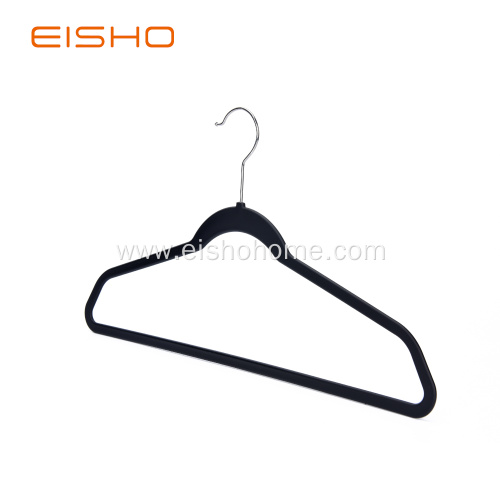 Rubber Paint Basic Black Coat Plastic Hanger